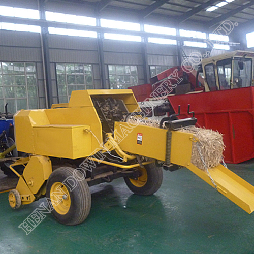 Square hay baler